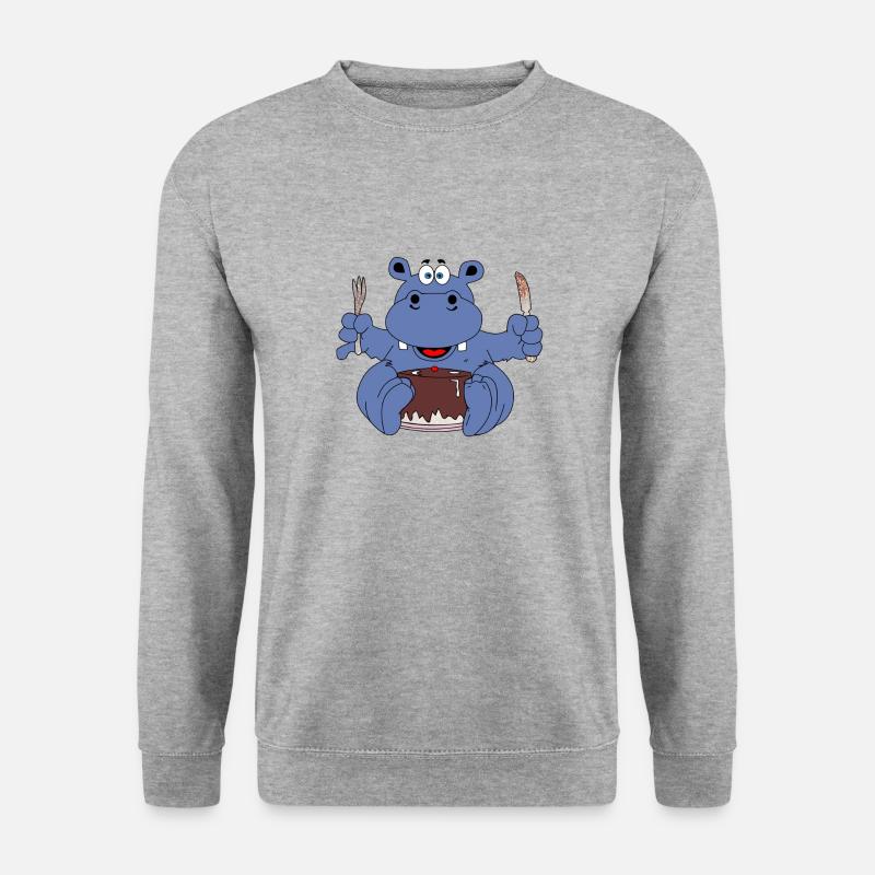 eats more cake loops - Unisex Sweatshirt - salt & pepper