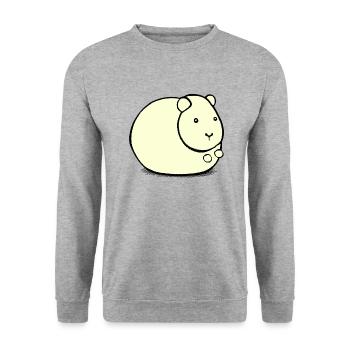 Hamster mignon animal rongeur animaux drôle animal 4 - Sweat-shirt Unisexe - gris chiné - Devant - Alina (178cm) & Michal (187cm)
