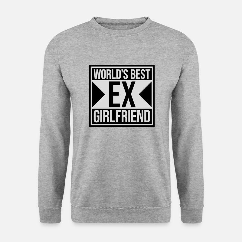 worlds best ex girlfriend - Unisex Pullover - Weißgrau meliert