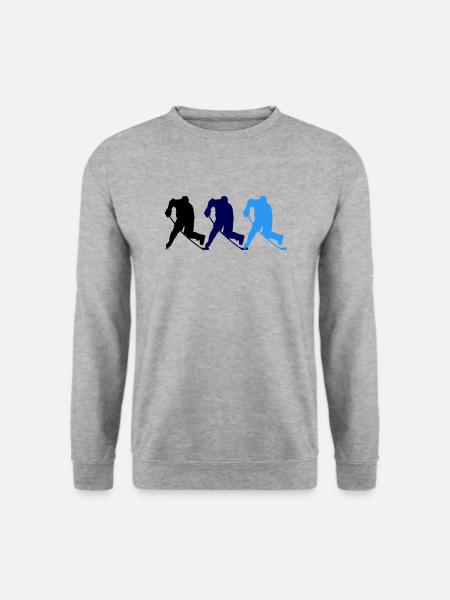Hockey - Unisex Pullover - Weißgrau meliert