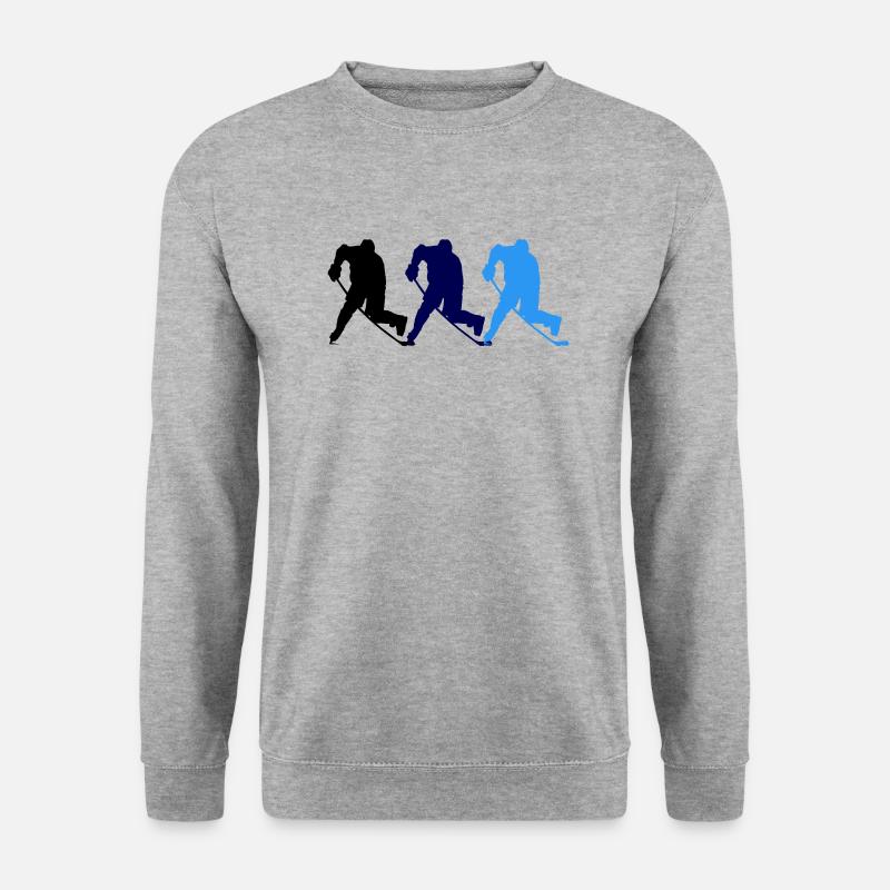Hockey - Unisex Pullover - Weißgrau meliert