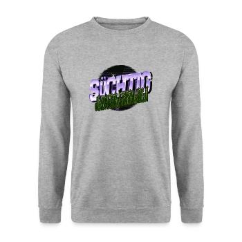 zitat witzig terrier geburtstagsgeschenkidee - Unisex Pullover - Weißgrau meliert - Vorne - Alina (178cm) & Michal (187cm)