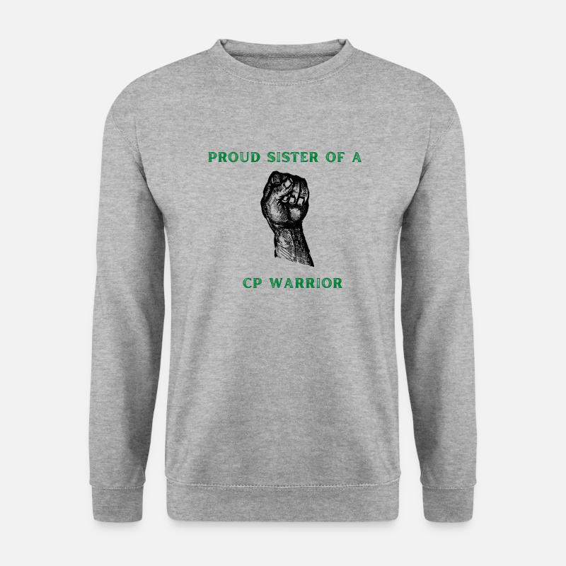 Stolze Schwester - Unisex Pullover - Weißgrau meliert