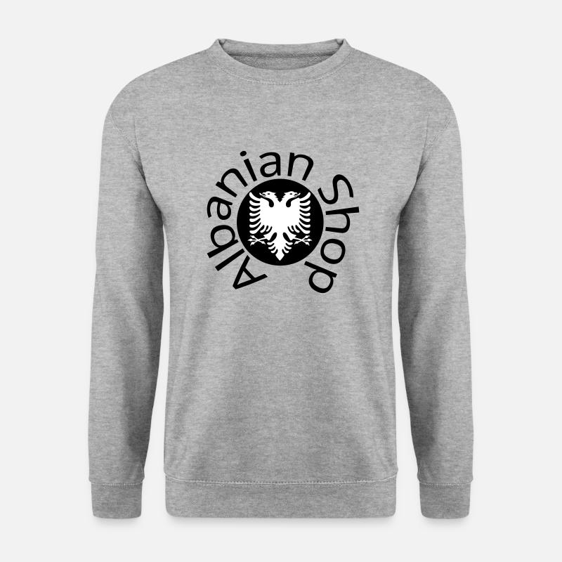 Albanian Shop Logo - Unisex Pullover - Weißgrau meliert