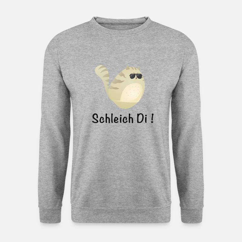 Schleich Di Coole Katze - Unisex Pullover - Weißgrau meliert