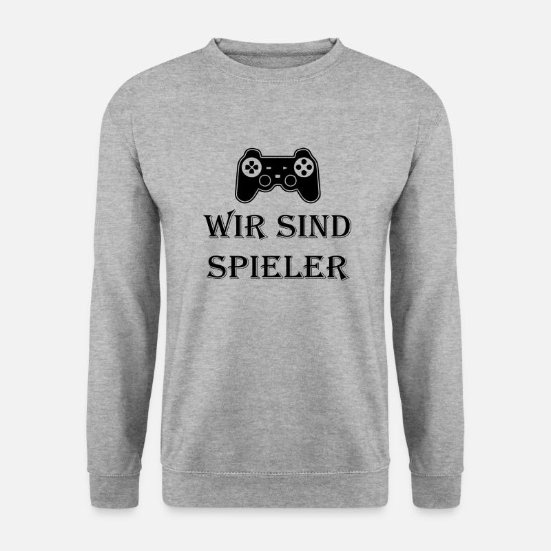 Game Gaming PC - Unisex Pullover - Weißgrau meliert