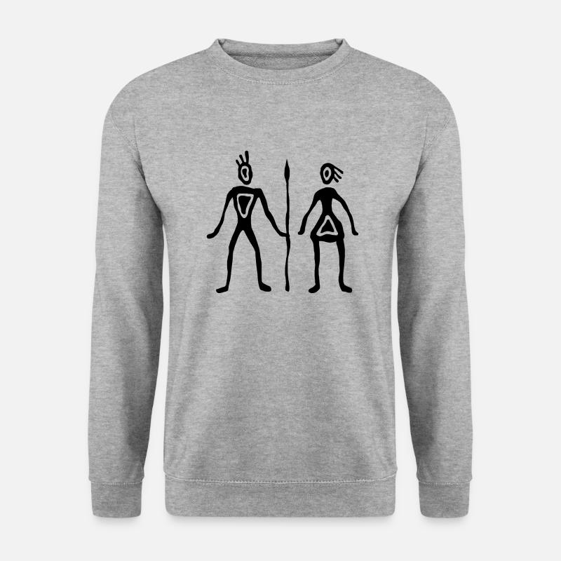 WC - Unisex Pullover - Weißgrau meliert