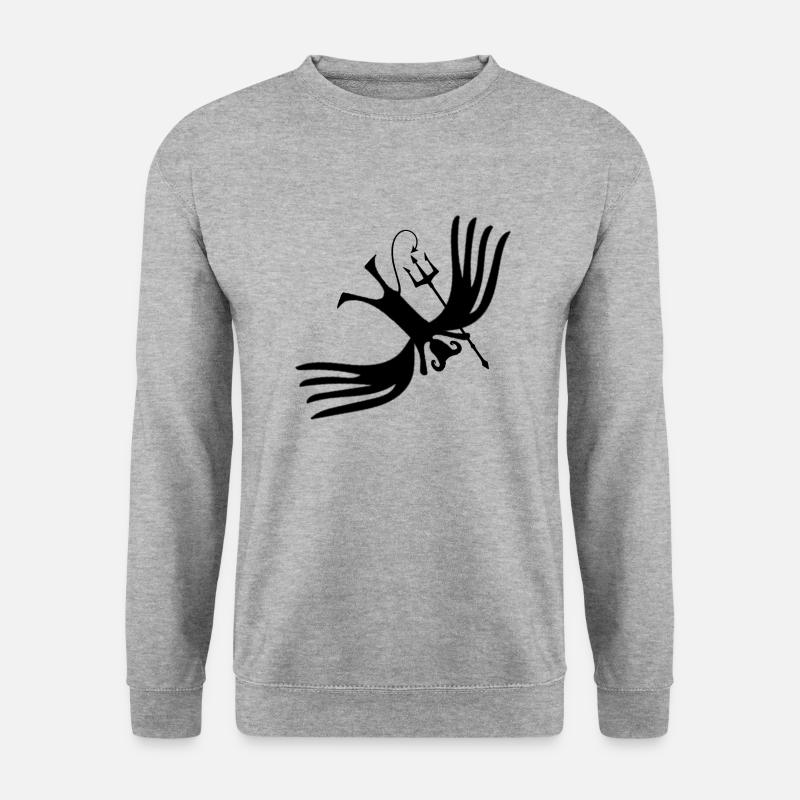 Teufel - Unisex Pullover - Weißgrau meliert