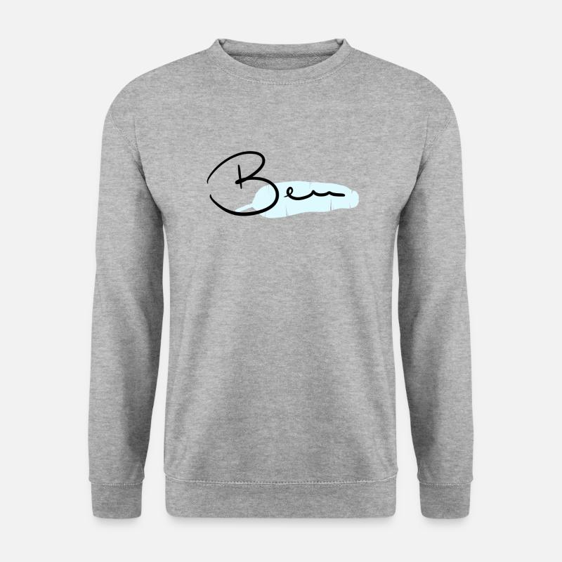 Ben - Unisex Pullover - Weißgrau meliert
