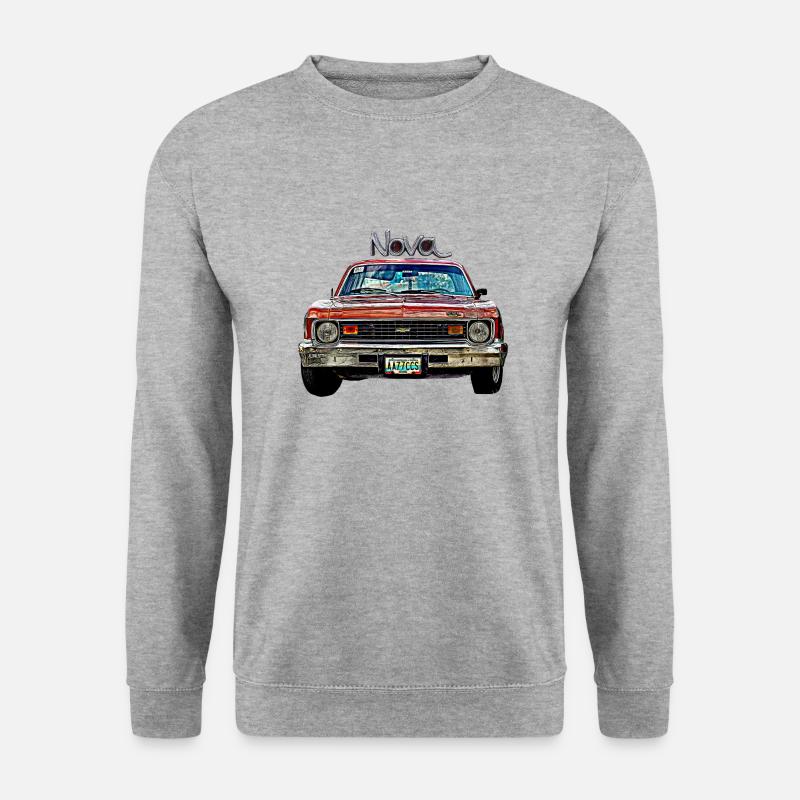 Oldtimer USA nova - Unisex Pullover - Weißgrau meliert