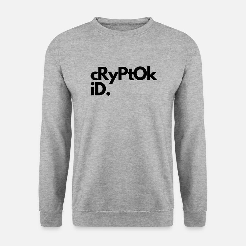 Cryptokid - Unisex Pullover - Weißgrau meliert