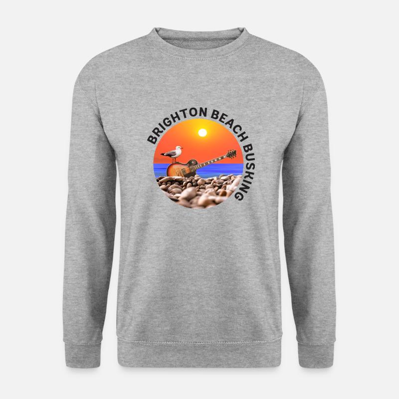 Brighton Beach Busking - Unisex Sweatshirt - salt & pepper