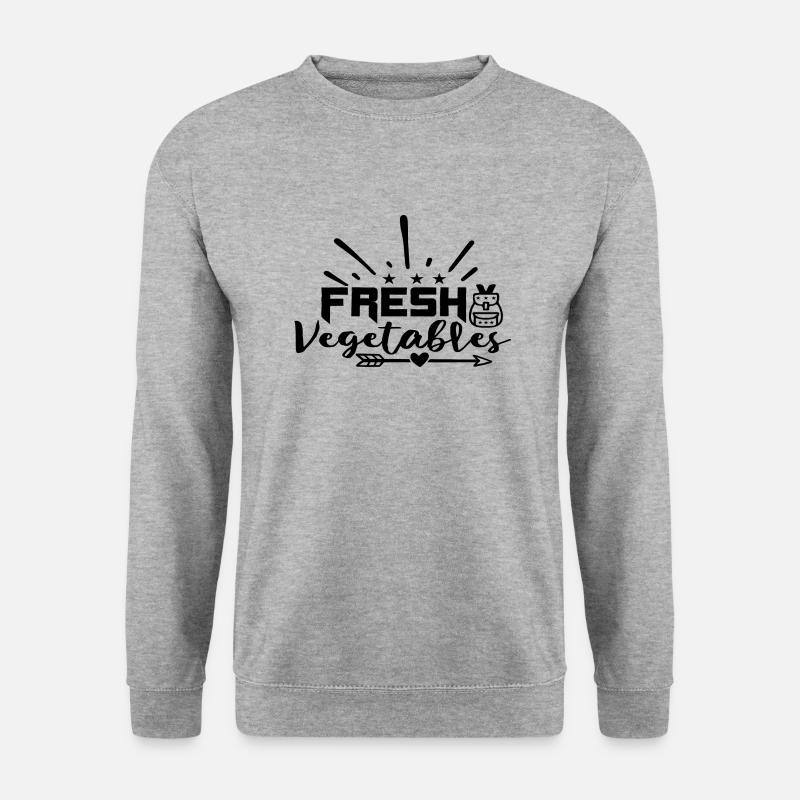 Fresh Vegetables - Unisex Pullover - Weißgrau meliert