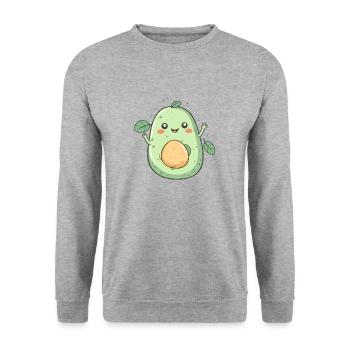 Avo Love - Unisex Sweatshirt - salt & pepper - Front - Alina (178cm) & Michal (187cm)