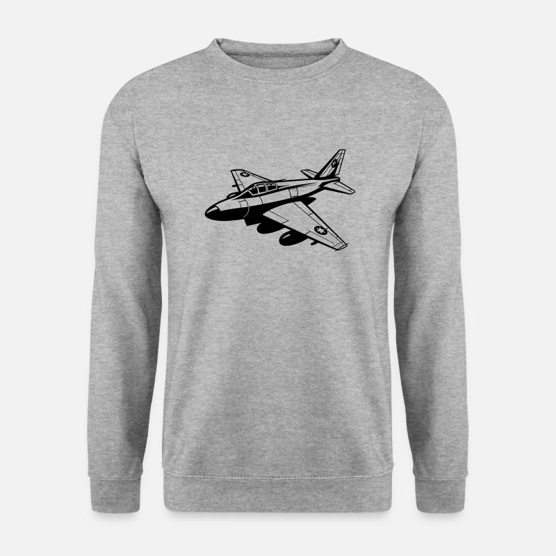 Fighter jet - Unisex Sweatshirt - salt & pepper