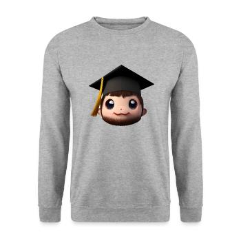 Baccalauréat Diplôme de fin d’études supérieures - Sweat-shirt Unisexe - gris chiné - Devant - Alina (178cm) & Michal (187cm)