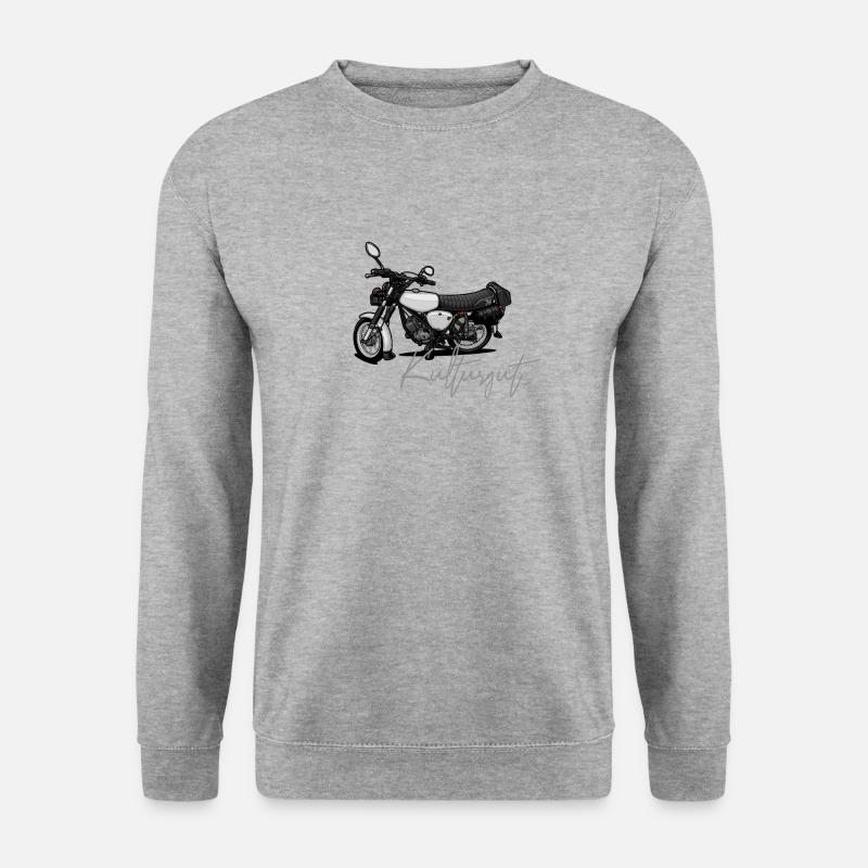 S51 (weiß) // Illustration - Unisex Pullover - Weißgrau meliert