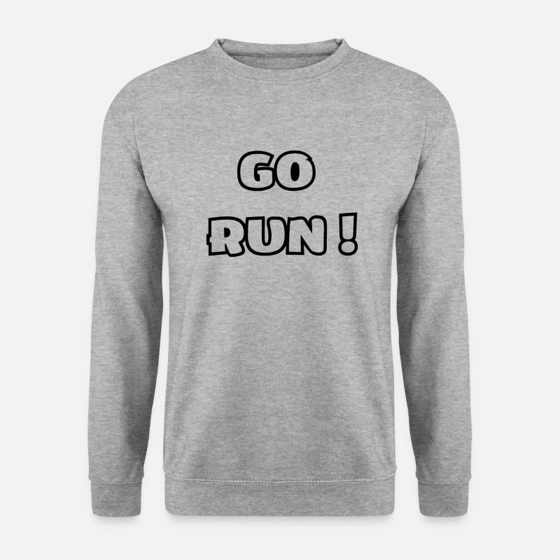 LOS GEHT'S! - Unisex Pullover - Weißgrau meliert