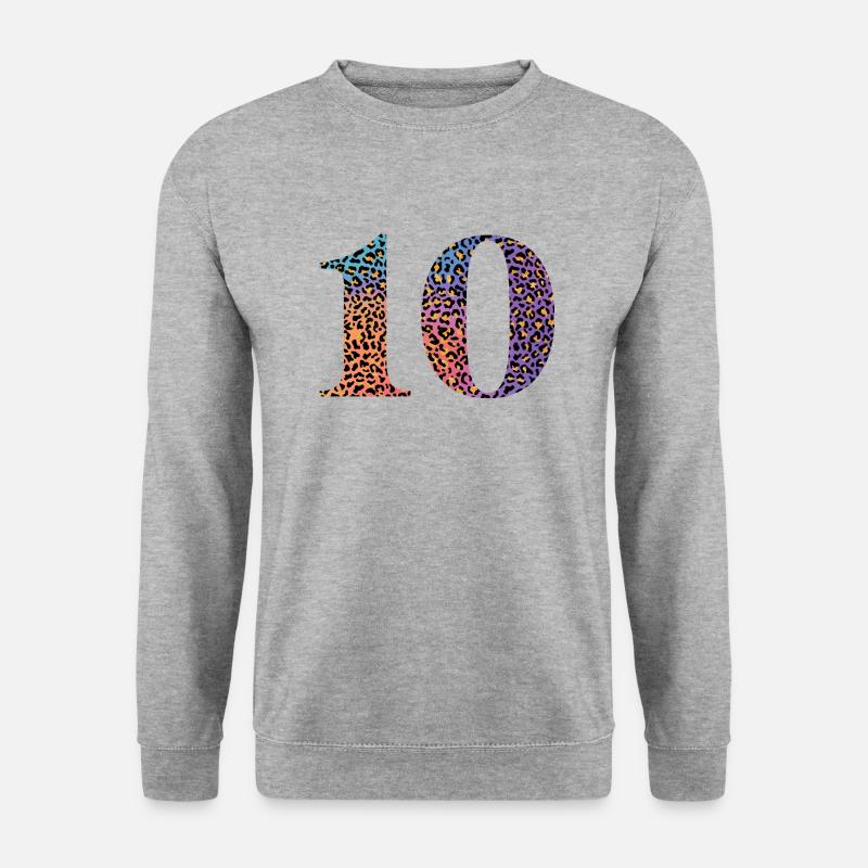 10th Anniversary Leopard - Unisex Sweatshirt - salt & pepper