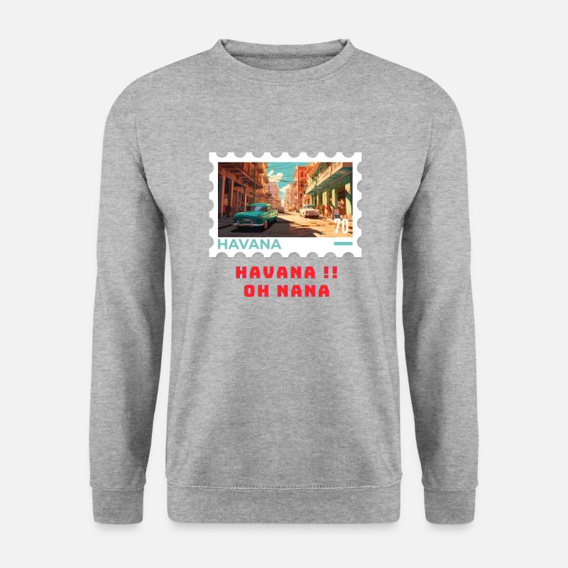 Havanna - Unisex Pullover - Weißgrau meliert