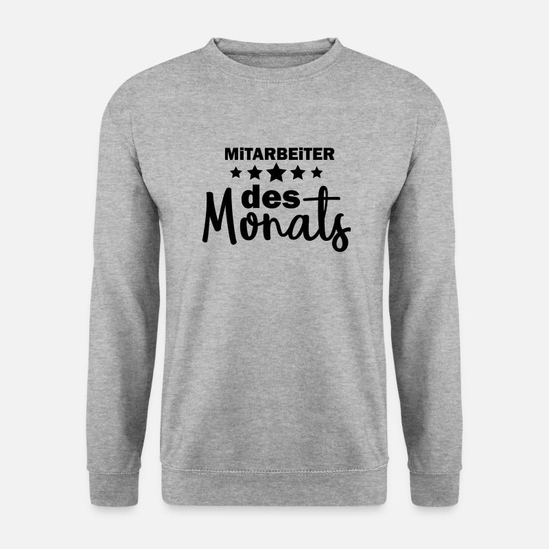 Mitarbeiter des Monats - Unisex Pullover - Weißgrau meliert
