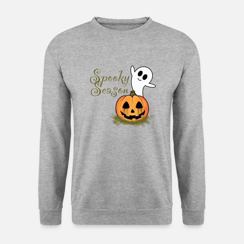 Halloween - Unisex Pullover - Weißgrau meliert