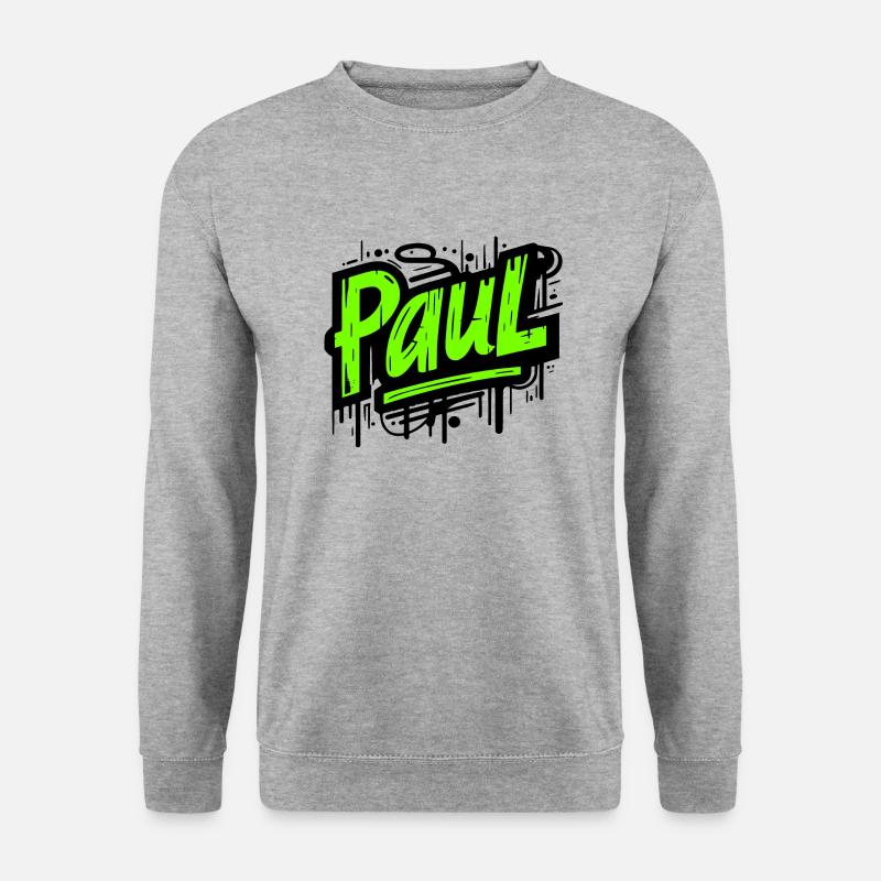 Paul Surname First Name Graffiti - Unisex Sweatshirt - salt & pepper