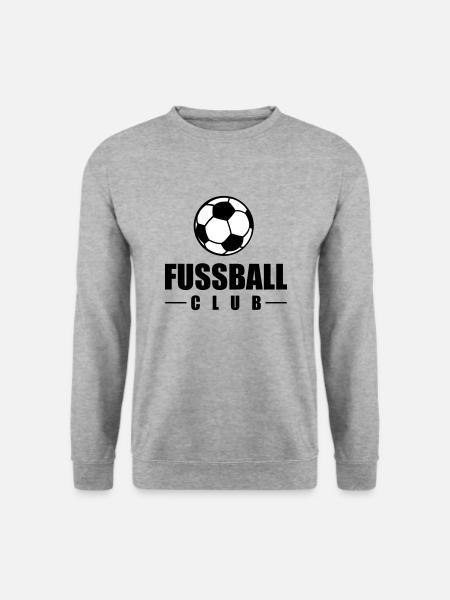 fussball club - Unisex Pullover - Weißgrau meliert