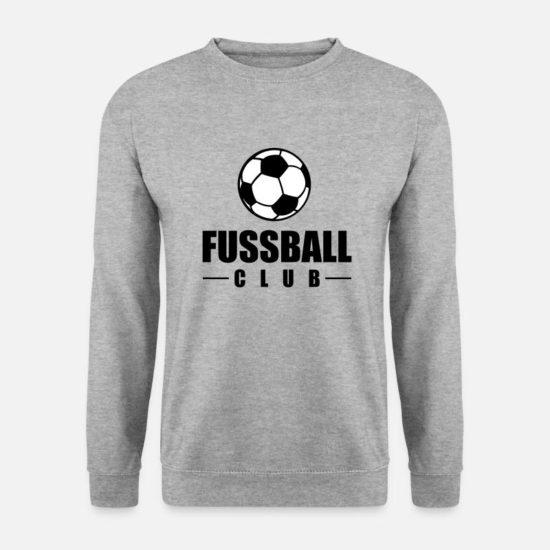 fussball club - Unisex Pullover - Weißgrau meliert