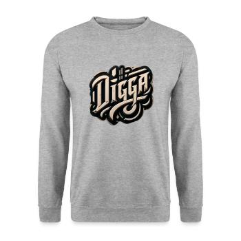 Danois - Sweat-shirt Unisexe - gris chiné - Devant - Alina (178cm) & Michal (187cm)