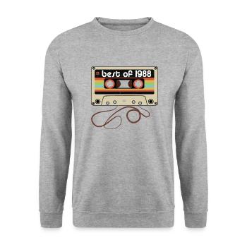 Legendary vintage 1988 - Unisex Sweatshirt - salt & pepper - Front - Alina (178cm) & Michal (187cm)