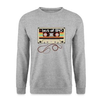 Legendary vintage 1940 - Unisex Sweatshirt - salt & pepper - Front - Alina (178cm) & Michal (187cm)