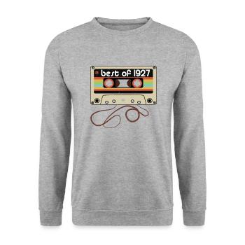 Millésime légendaire 1927 - Sweat-shirt Unisexe - gris chiné - Devant - Alina (178cm) & Michal (187cm)