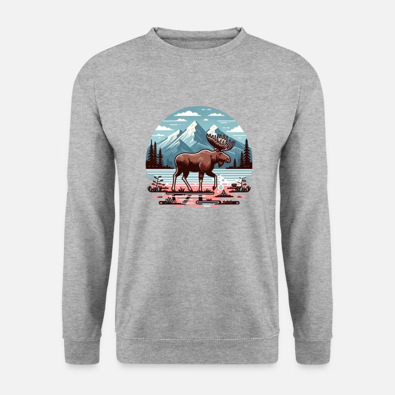 Kanada 12 - Unisex Pullover - Weißgrau meliert