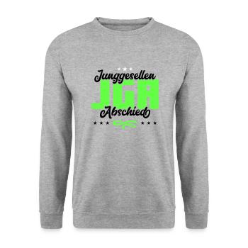 Enterrement de vie de garçon enterrement de vie de garçon - Sweat-shirt Unisexe - gris chiné - Devant - Alina (178cm) & Michal (187cm)