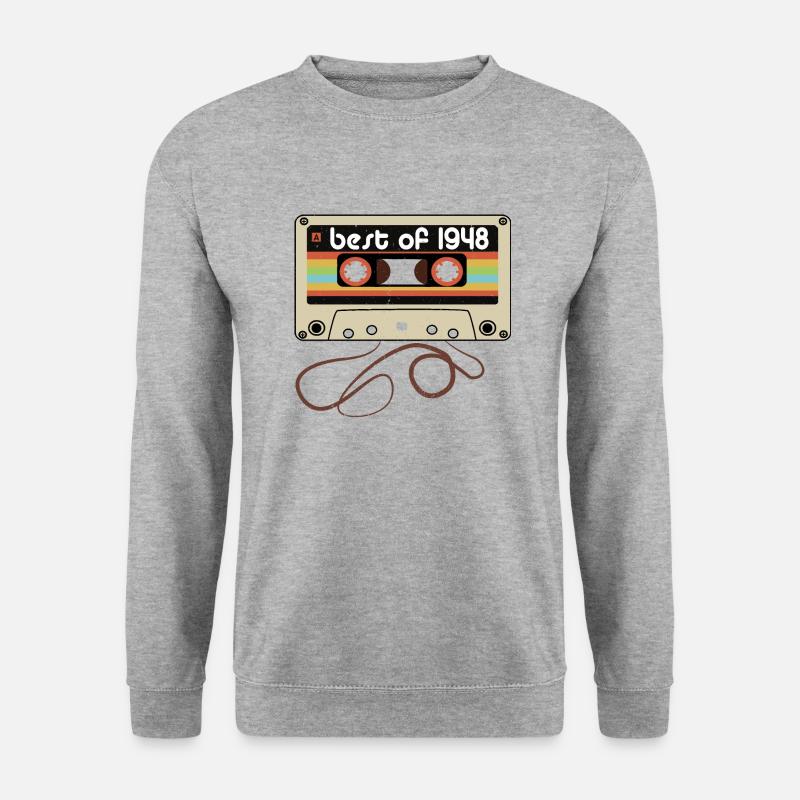 Legendärer Jahrgang 1948 - Unisex Pullover - Weißgrau meliert