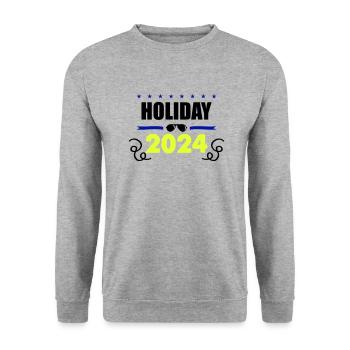 Vacances 2024 - Sweat-shirt Unisexe - gris chiné - Devant - Alina (178cm) & Michal (187cm)