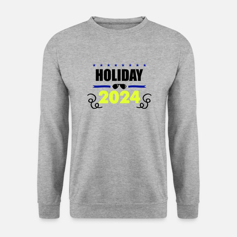 holiday 2024 - Unisex Pullover - Weißgrau meliert