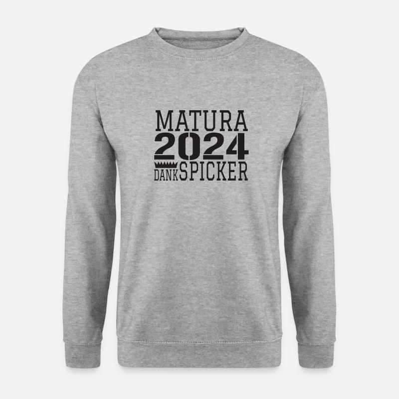 Matura Abi - Unisex Pullover - Weißgrau meliert