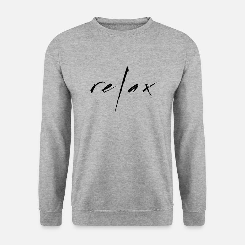 Entspannen - Unisex Pullover - Weißgrau meliert