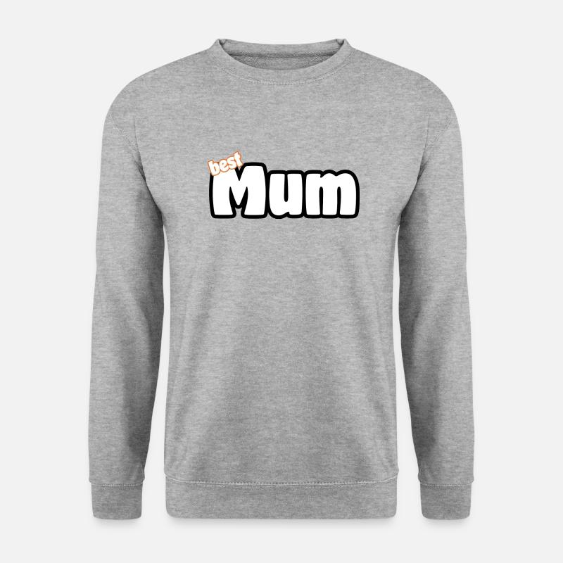 Mum, Mutti, Mutter - Unisex Pullover - Weißgrau meliert