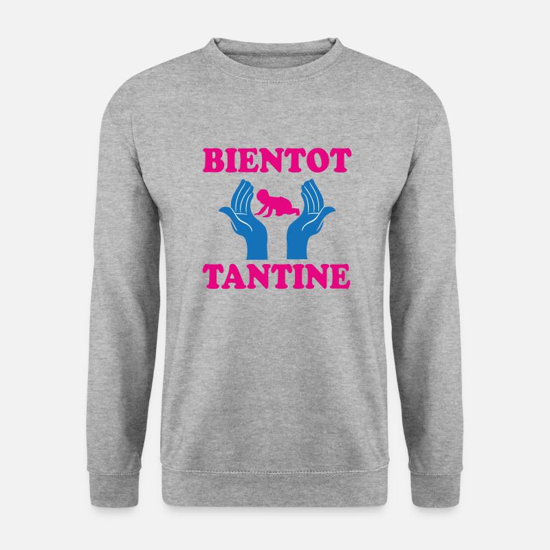 BALD TANTINE - Unisex Pullover - Weißgrau meliert