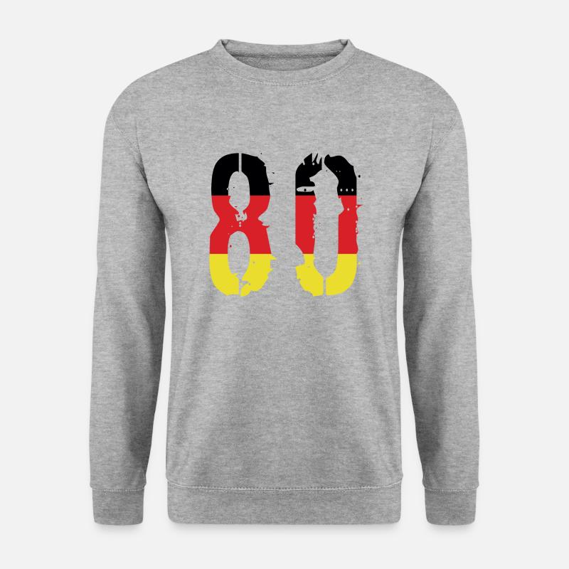 80 Number Germany Jersey - Unisex Sweatshirt - salt & pepper