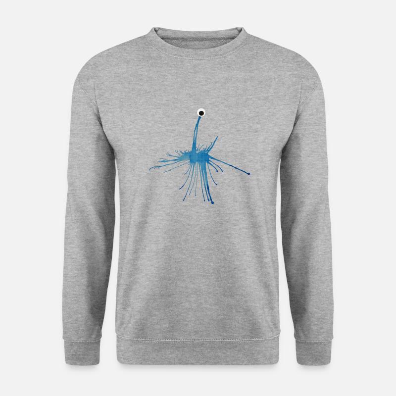MONSTRUMMS Nr.6 - Unisex Pullover - Weißgrau meliert