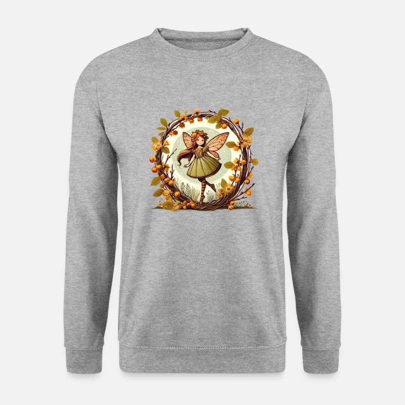 Fée d’automne - Sweat-shirt Unisexe - gris chiné