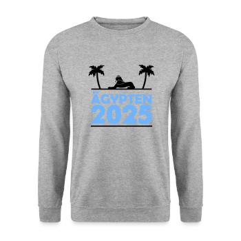 ägypten 2025 - Unisex Pullover - Weißgrau meliert - Vorne - Alina (178cm) & Michal (187cm)