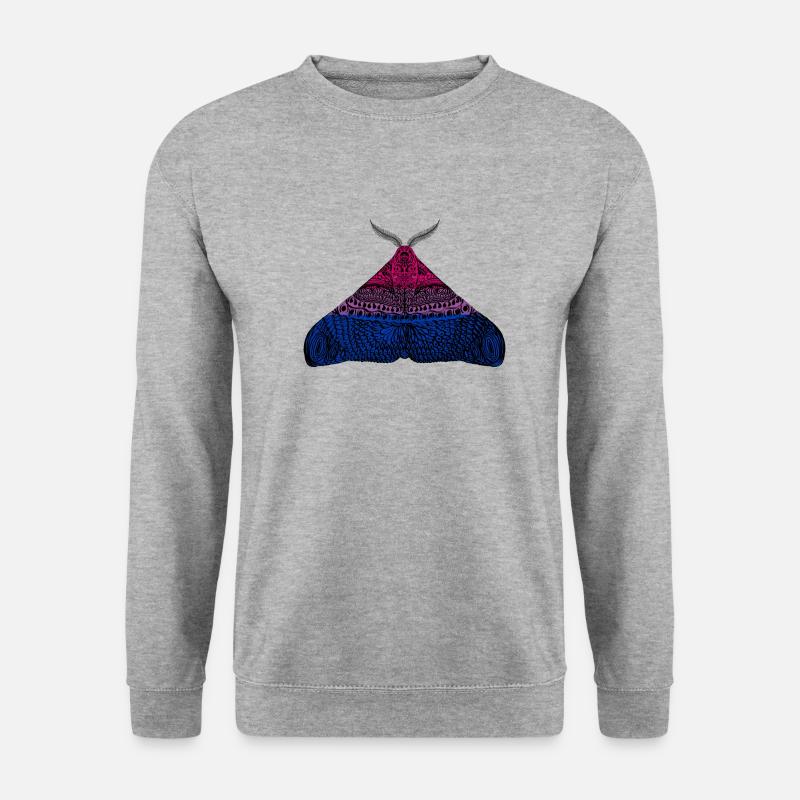 Bisexual pride moth - Unisex Sweatshirt - salt & pepper