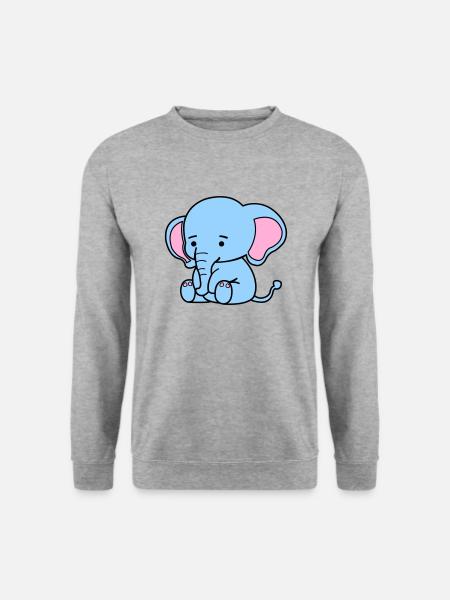 Cute Elephant - Unisex Sweatshirt - salt & pepper