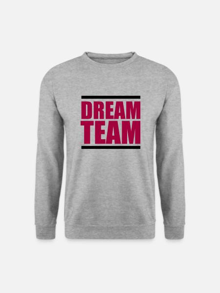 dream team - Unisex Pullover - Weißgrau meliert