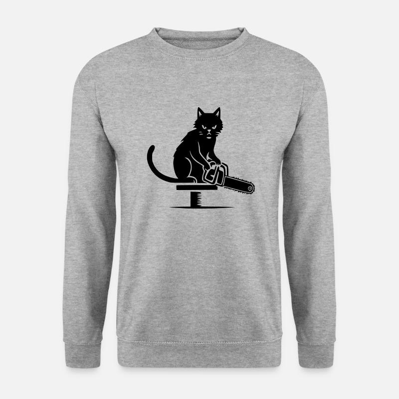 Angrycat - Unisex Sweatshirt - salt & pepper